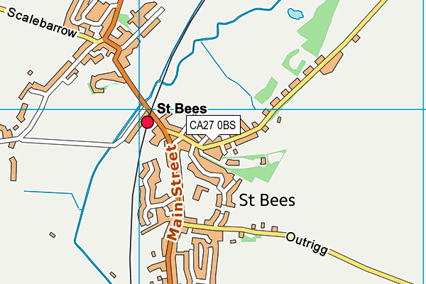 CA27 0BS map - OS VectorMap District (Ordnance Survey)