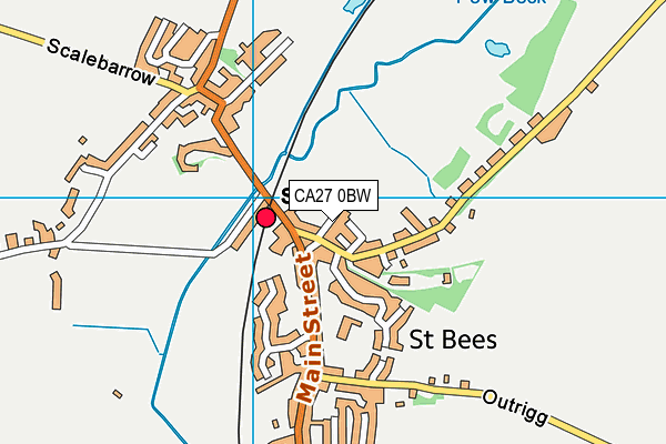 CA27 0BW map - OS VectorMap District (Ordnance Survey)