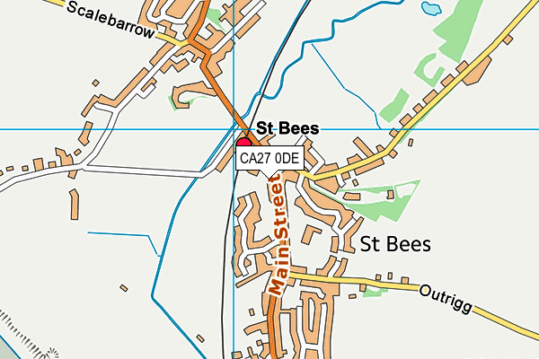 CA27 0DE map - OS VectorMap District (Ordnance Survey)