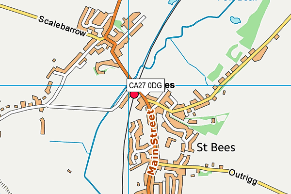 CA27 0DG map - OS VectorMap District (Ordnance Survey)