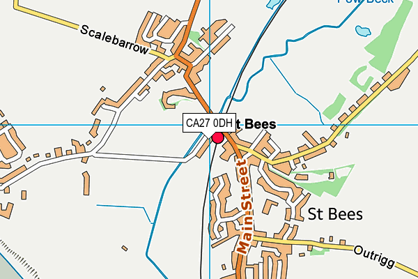 CA27 0DH map - OS VectorMap District (Ordnance Survey)