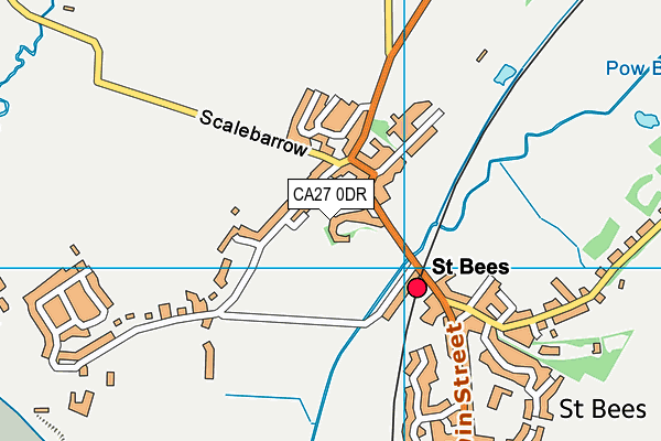 CA27 0DR map - OS VectorMap District (Ordnance Survey)