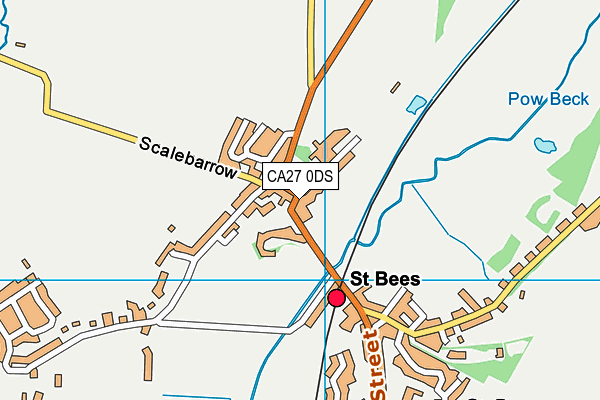 St Bees School map (CA27 0DS) - OS VectorMap District (Ordnance Survey)