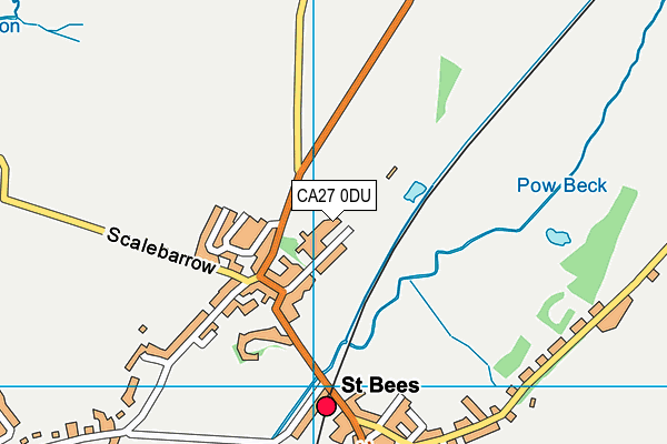 CA27 0DU map - OS VectorMap District (Ordnance Survey)