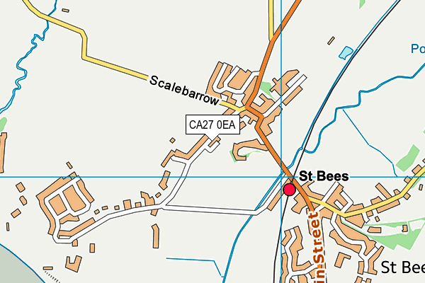 CA27 0EA map - OS VectorMap District (Ordnance Survey)