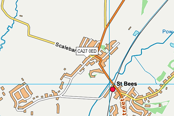 CA27 0ED map - OS VectorMap District (Ordnance Survey)