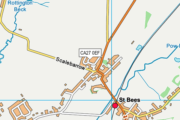 CA27 0EF map - OS VectorMap District (Ordnance Survey)