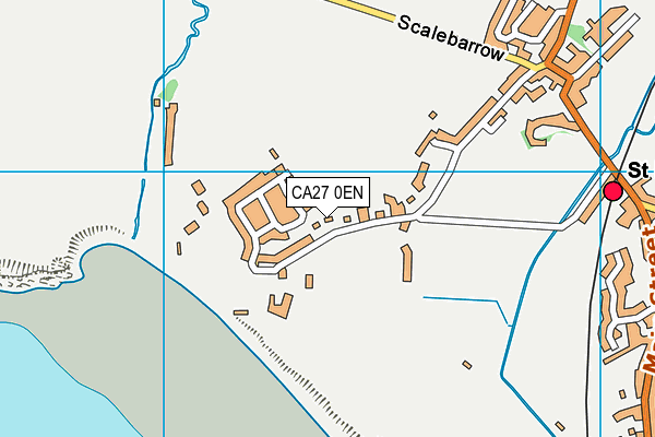 Adams Recreation Ground map (CA27 0EN) - OS VectorMap District (Ordnance Survey)