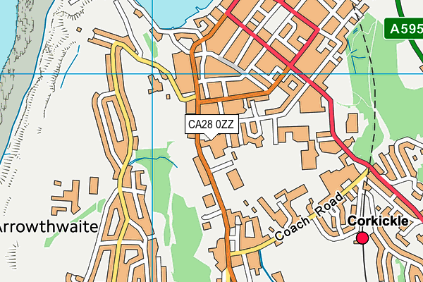 CA28 0ZZ map - OS VectorMap District (Ordnance Survey)