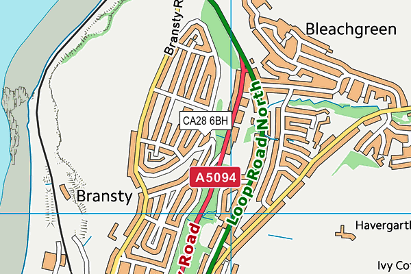 CA28 6BH map - OS VectorMap District (Ordnance Survey)