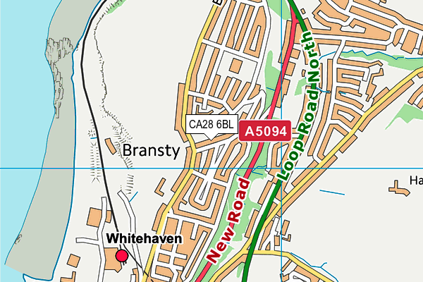 CA28 6BL map - OS VectorMap District (Ordnance Survey)