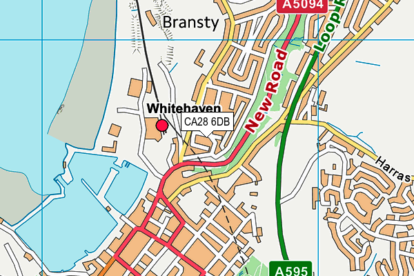 CA28 6DB map - OS VectorMap District (Ordnance Survey)