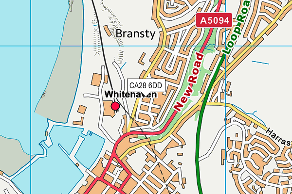 CA28 6DD map - OS VectorMap District (Ordnance Survey)