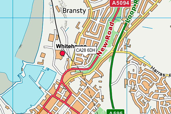 CA28 6DH map - OS VectorMap District (Ordnance Survey)