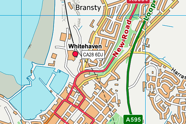 CA28 6DJ map - OS VectorMap District (Ordnance Survey)