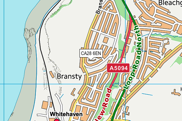 CA28 6EN map - OS VectorMap District (Ordnance Survey)