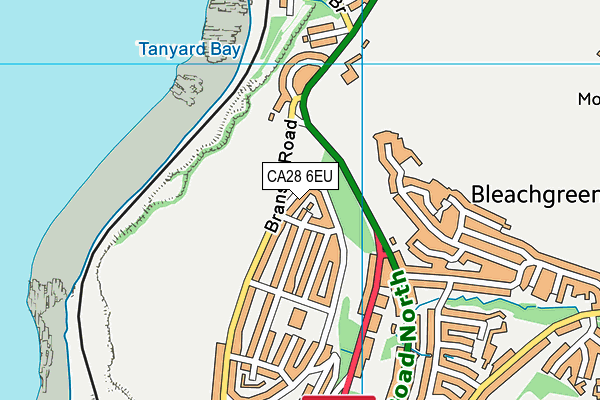 CA28 6EU map - OS VectorMap District (Ordnance Survey)