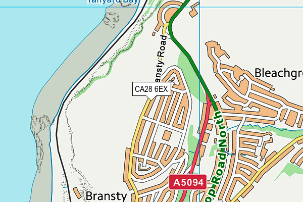 CA28 6EX map - OS VectorMap District (Ordnance Survey)