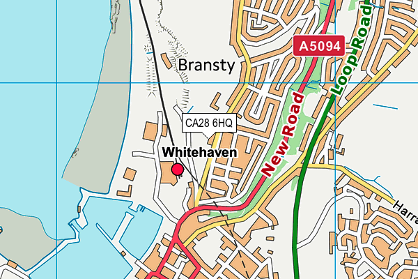 CA28 6HQ map - OS VectorMap District (Ordnance Survey)