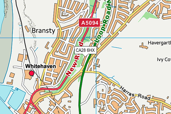 CA28 6HX map - OS VectorMap District (Ordnance Survey)