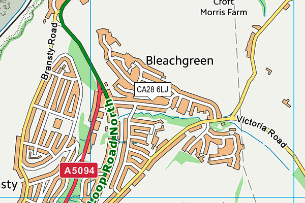 CA28 6LJ map - OS VectorMap District (Ordnance Survey)