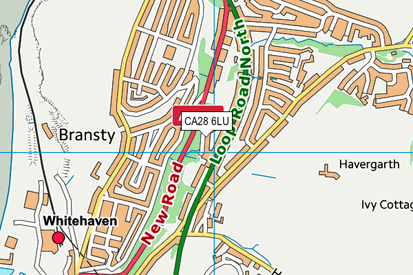 CA28 6LU map - OS VectorMap District (Ordnance Survey)