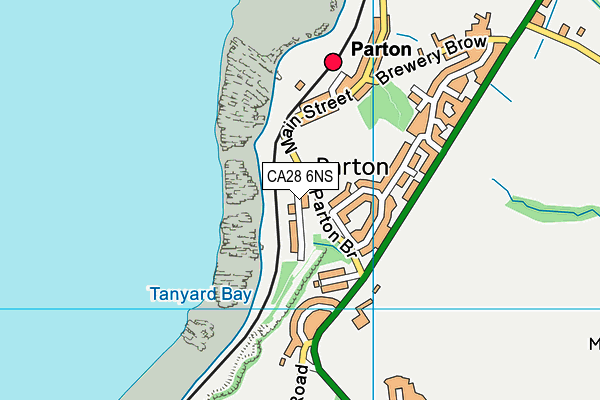 CA28 6NS map - OS VectorMap District (Ordnance Survey)