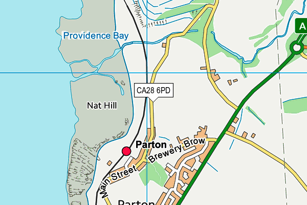 CA28 6PD map - OS VectorMap District (Ordnance Survey)