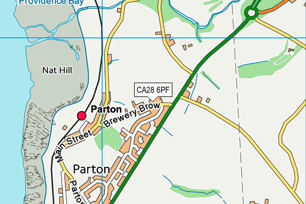 CA28 6PF map - OS VectorMap District (Ordnance Survey)