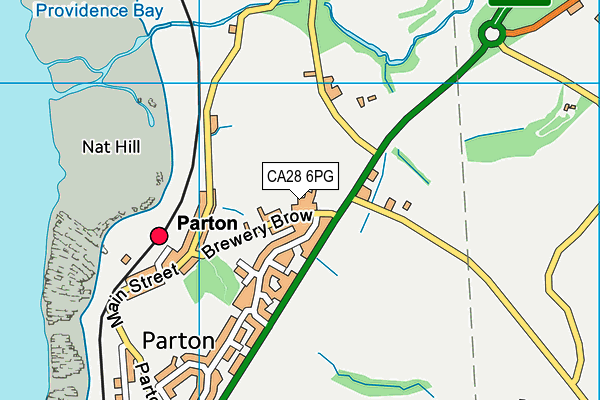 CA28 6PG map - OS VectorMap District (Ordnance Survey)