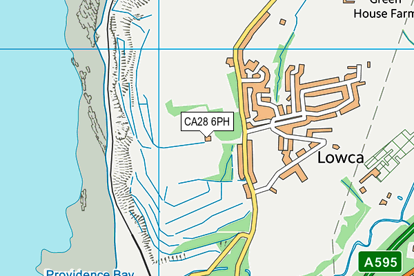 Lowca Amateur Rugby League Club map (CA28 6PH) - OS VectorMap District (Ordnance Survey)