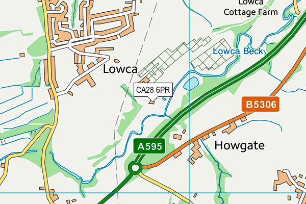 CA28 6PR map - OS VectorMap District (Ordnance Survey)