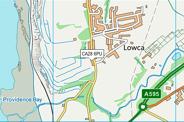 CA28 6PU map - OS VectorMap District (Ordnance Survey)