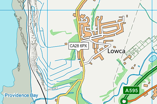 CA28 6PX map - OS VectorMap District (Ordnance Survey)