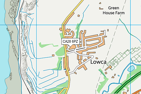 CA28 6PZ map - OS VectorMap District (Ordnance Survey)