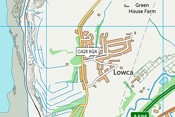 CA28 6QA map - OS VectorMap District (Ordnance Survey)