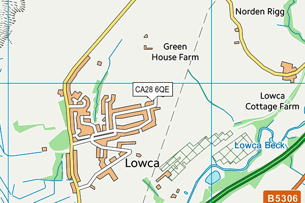 CA28 6QE map - OS VectorMap District (Ordnance Survey)