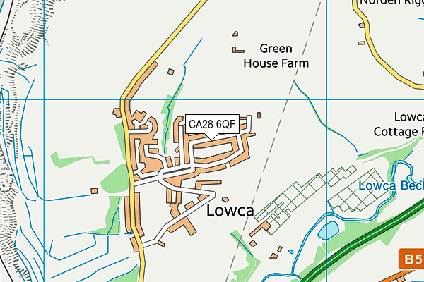 CA28 6QF map - OS VectorMap District (Ordnance Survey)