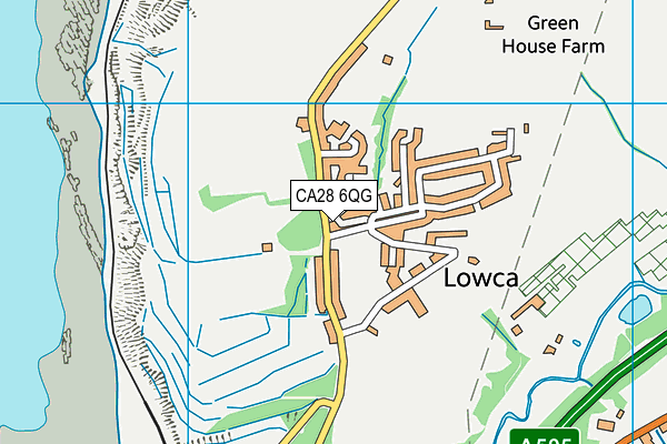 CA28 6QG map - OS VectorMap District (Ordnance Survey)