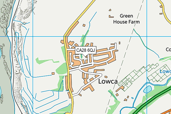 CA28 6QJ map - OS VectorMap District (Ordnance Survey)