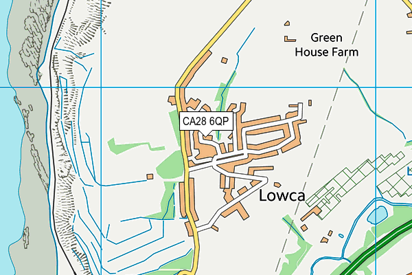 CA28 6QP map - OS VectorMap District (Ordnance Survey)