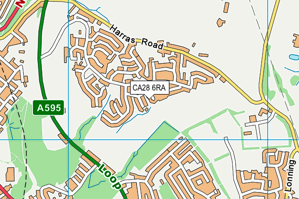 CA28 6RA map - OS VectorMap District (Ordnance Survey)