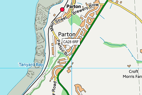 CA28 6RF map - OS VectorMap District (Ordnance Survey)