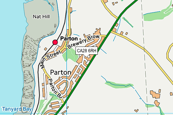 CA28 6RH map - OS VectorMap District (Ordnance Survey)