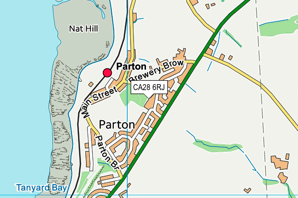 CA28 6RJ map - OS VectorMap District (Ordnance Survey)