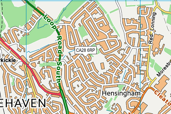 CA28 6RP map - OS VectorMap District (Ordnance Survey)