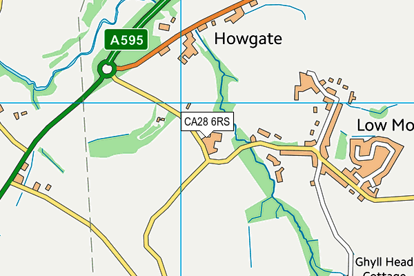 CA28 6RS map - OS VectorMap District (Ordnance Survey)