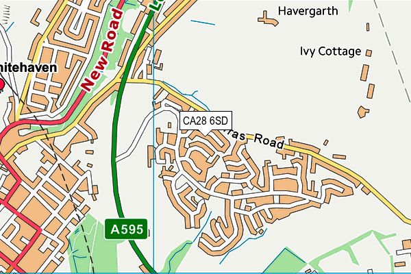 CA28 6SD map - OS VectorMap District (Ordnance Survey)