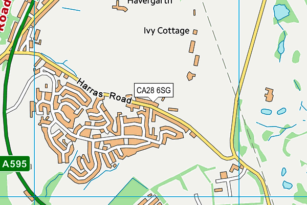 CA28 6SG map - OS VectorMap District (Ordnance Survey)