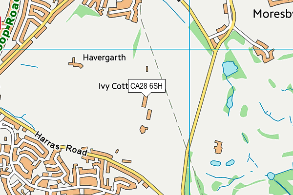 CA28 6SH map - OS VectorMap District (Ordnance Survey)